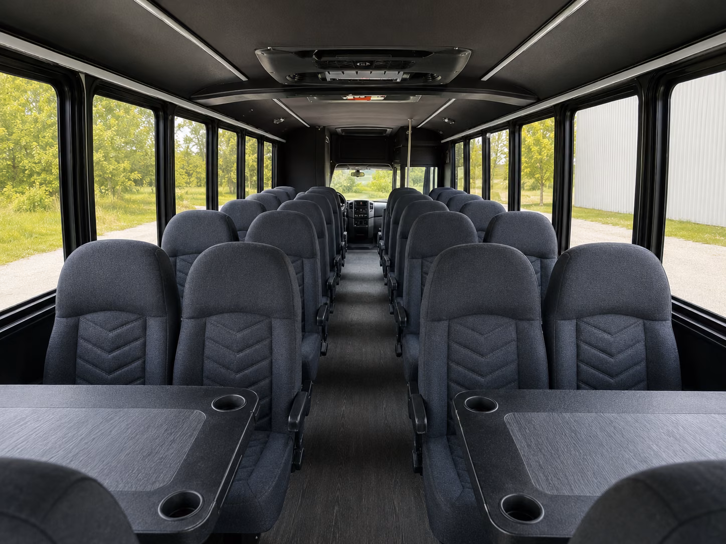 15 passenger minibus inside