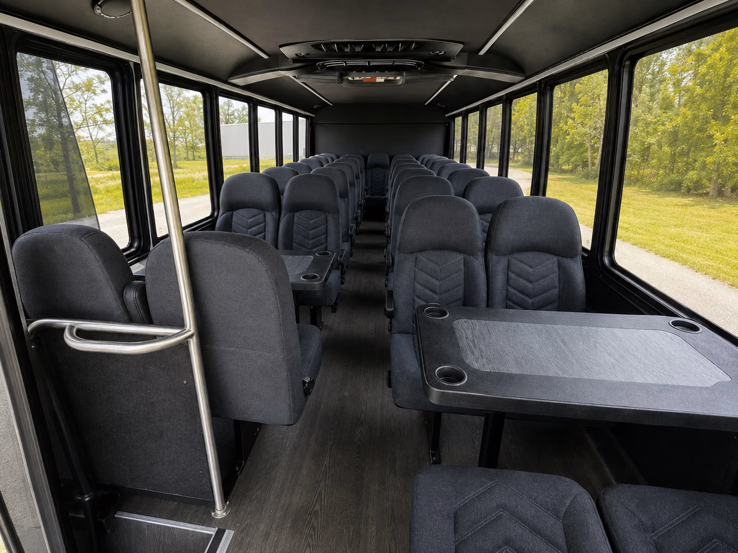 pleasanton 15 passenger minibus interior