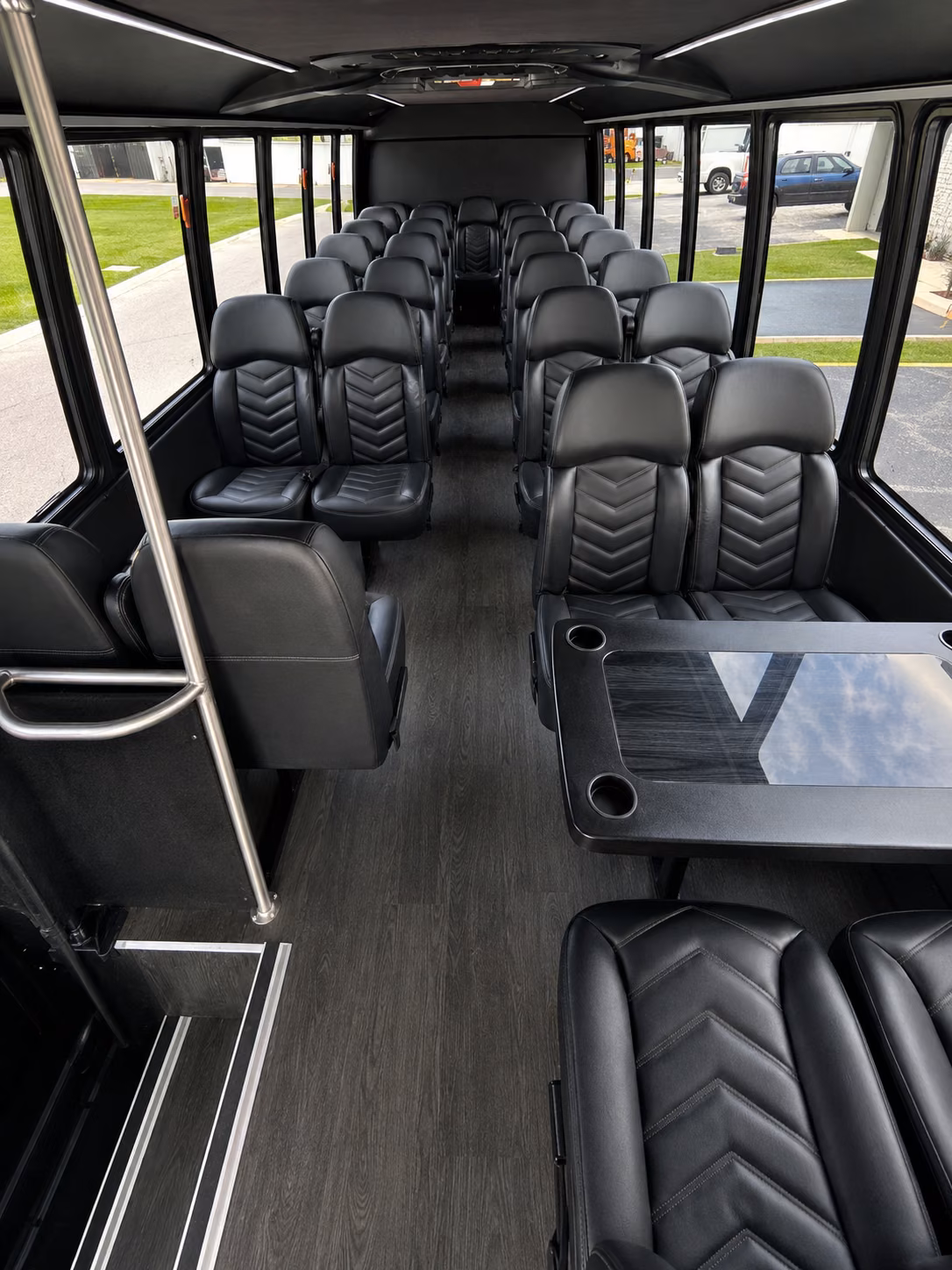 pleasanton 18 passenger minibus inside