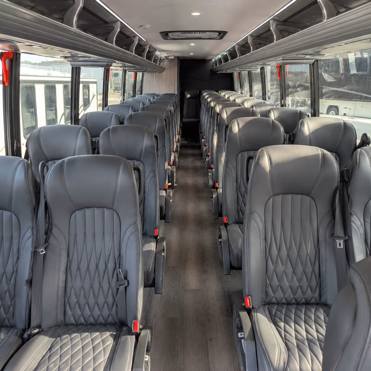 pleasanton 25 passenger minibus inside