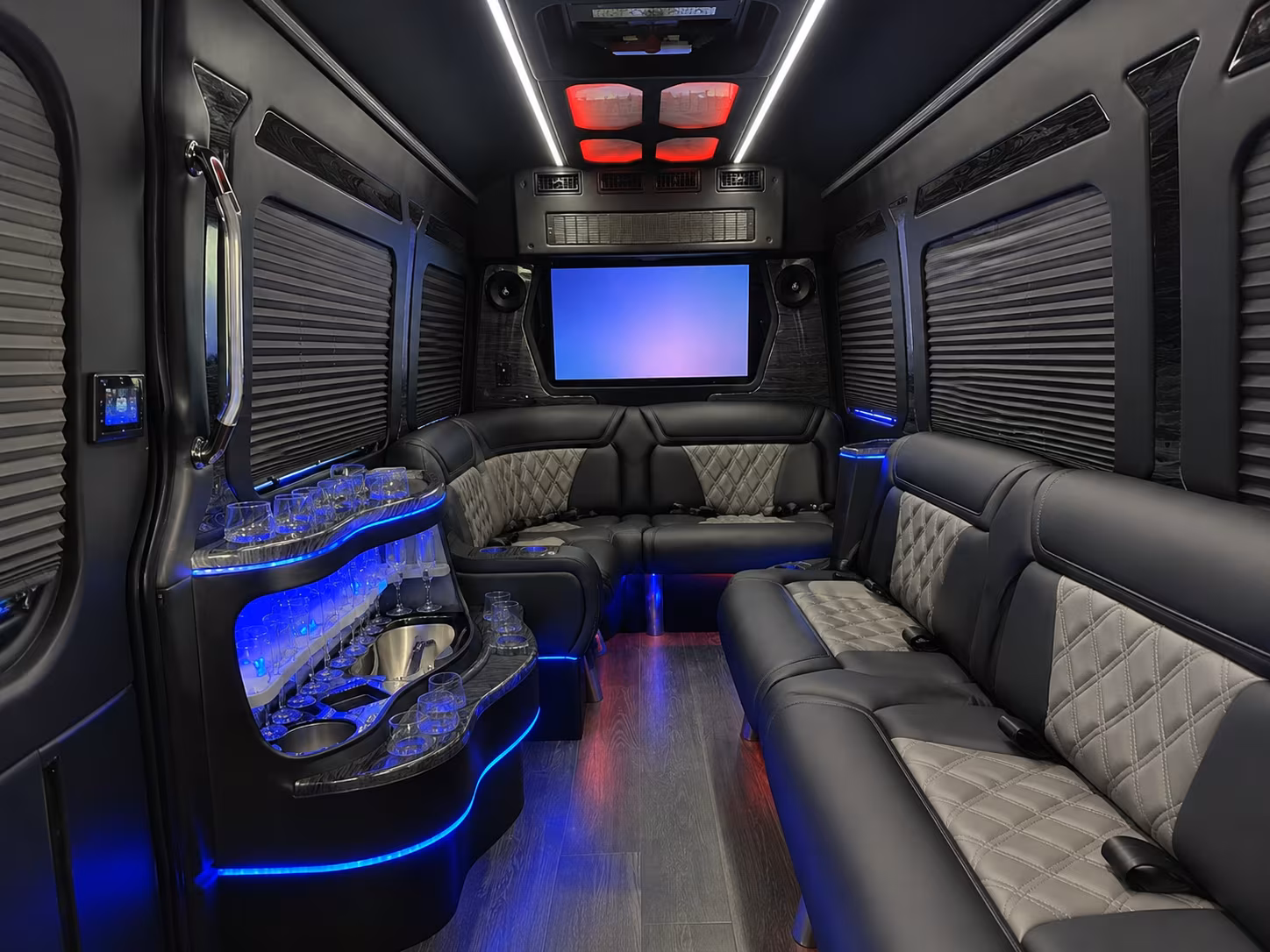 pleasanton sprinter limousine inside