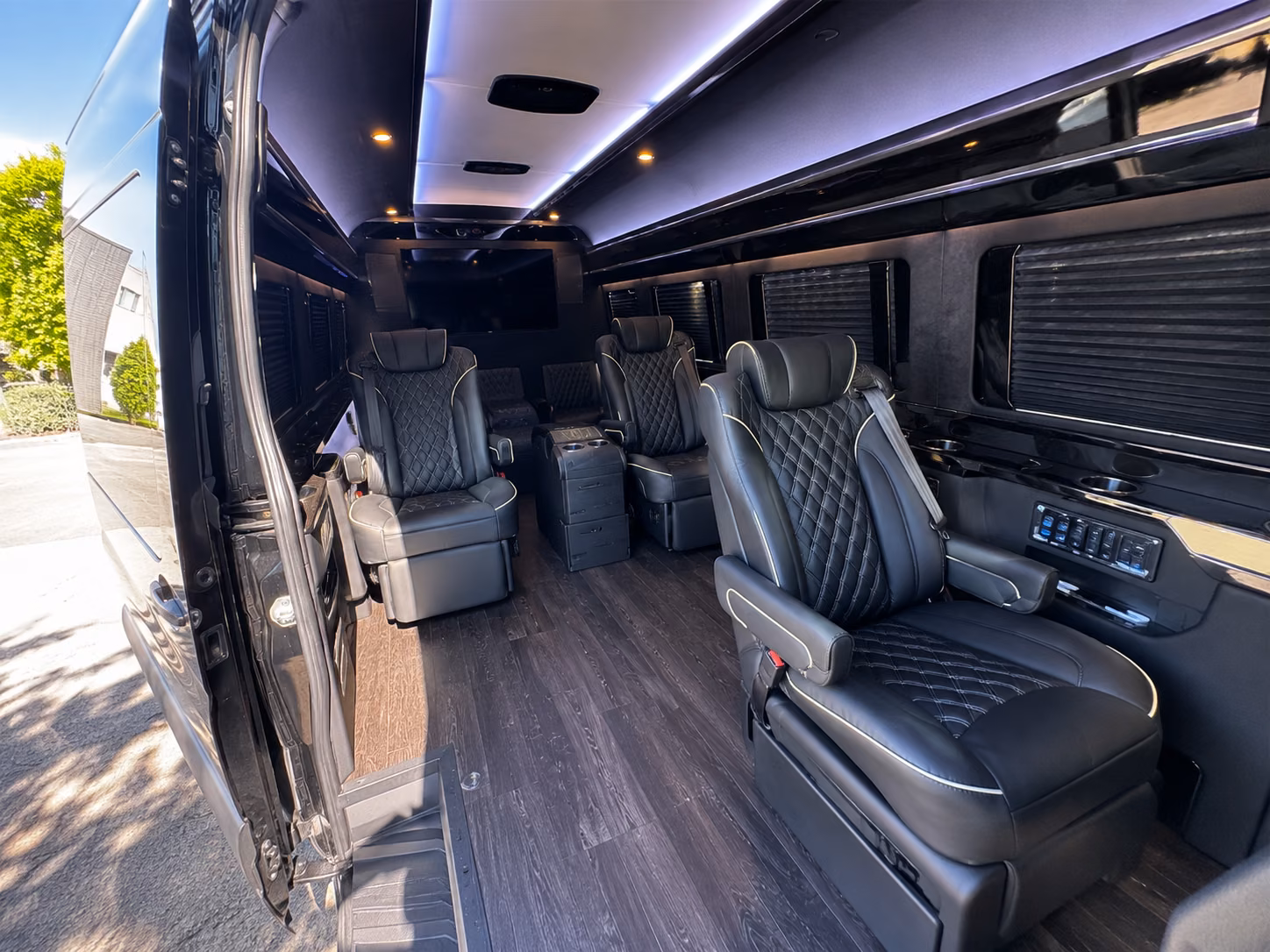 pleasanton sprinter van with driver interior