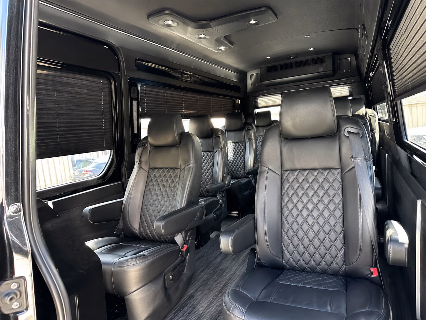 sprinter vans and shuttle buses for vineyard weddings near pleasanton